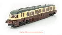 4D-011-009D Dapol Streamlined Railcar number 16 in GWR Lined Chocolate and Cream livery with Twin Cities crest